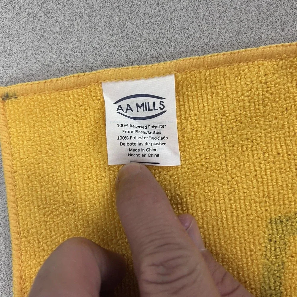2 IFL Tulsa Oilers Football Yellow Rally Towels 17.5x14.5 Indoor Football League